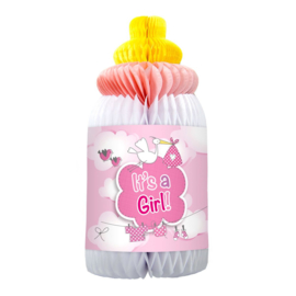 Honeycomb babyfles - it's a girl