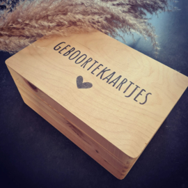 Bewaarkist extra groot - Geboortekaartjes