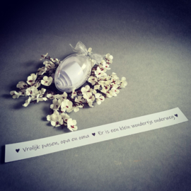 Easter egg - Vrolijk pasen, opa en oma