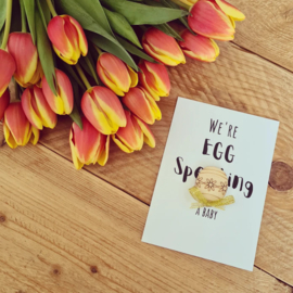 Paaskaart - We're egg specting