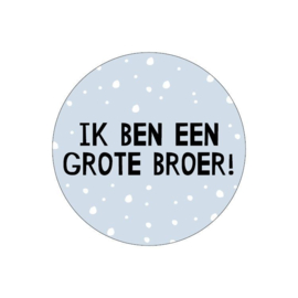 Sticker - Ik ben een grote broer (blauw)