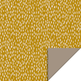 Cadeauzakje - Sparkles - Yellow - Taupe