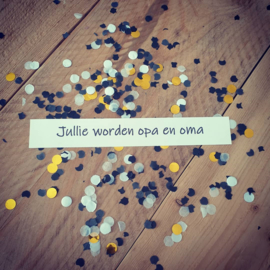 Ballonkaart - Jullie worden opa en oma