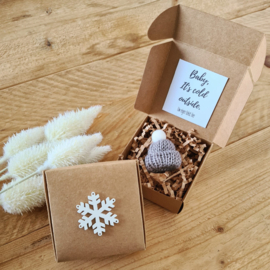Zwangerschapsaankondiging - Baby it's cold outside - Gepersonaliseerd