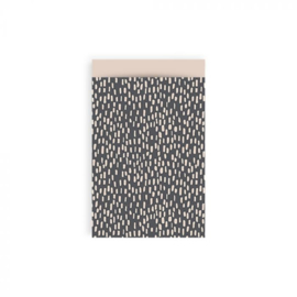 Cadeauzakje - Sparkles - Grey - Beige