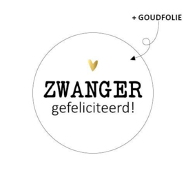 Sticker - Zwanger gefeliciteerd