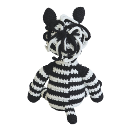 Knuffel zebra gehaakt