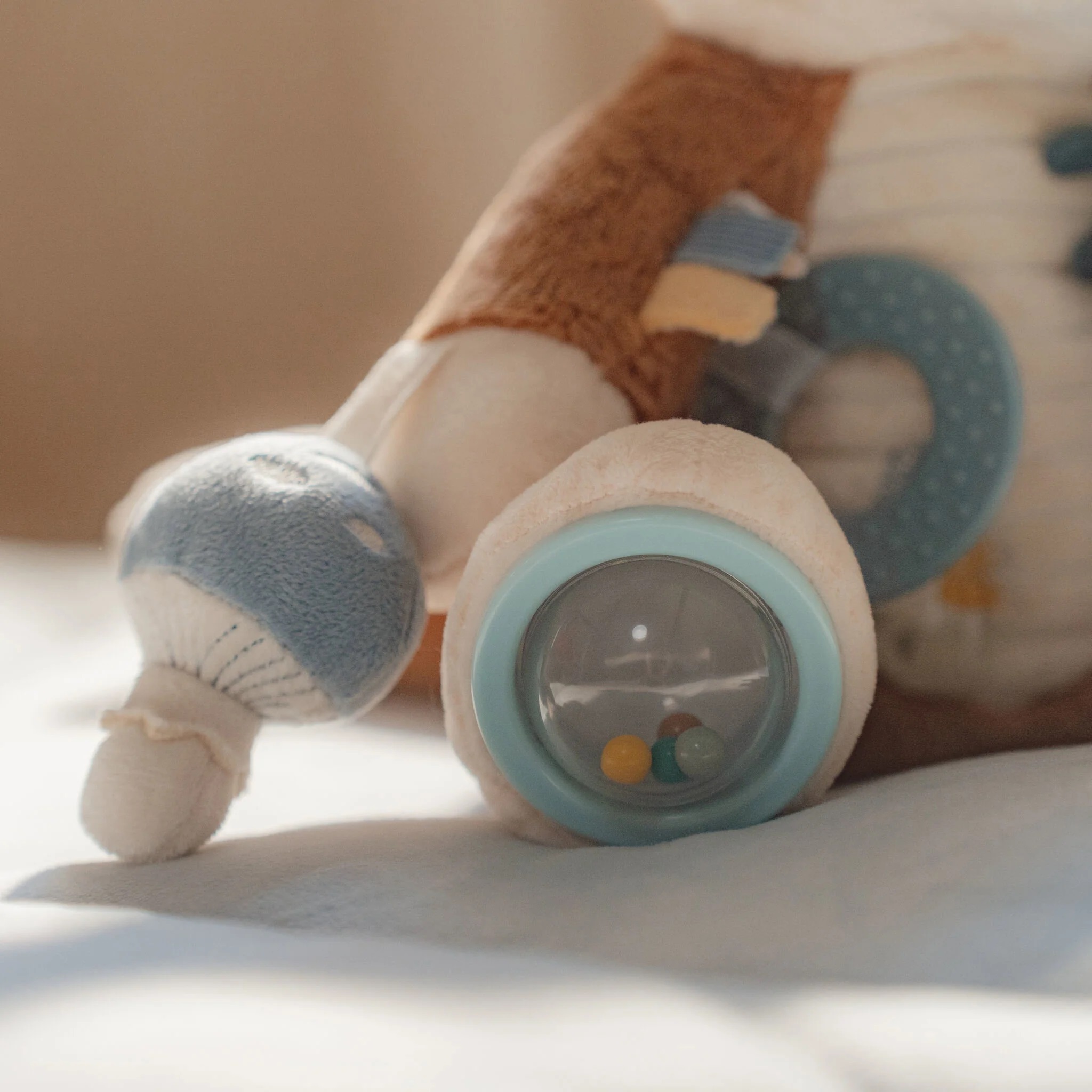 Little dutch - Activiteitenknuffel Vos - Blauw - Forest Friends