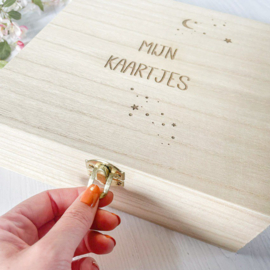 Opbergkist plat - Mijn kaartjes