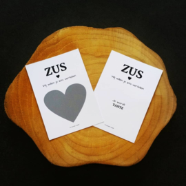Zwangerschapsaankondiging - Kraskaart - Wij willen je iets vertellen - zus