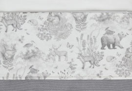 Laken Wieg 75x100cm Pimpelmees - Forest Animals