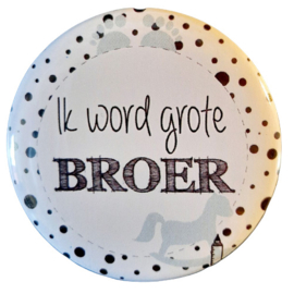 Button - Ik word grote broer (wit)