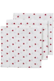 Hydrofiele doeken - Sweet heart - 3pack