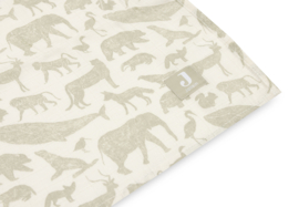 Hydrofiele doek Large - 115cm x 115cm - Animals - Olive green