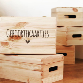 Bewaarkist extra groot - Geboortekaartjes