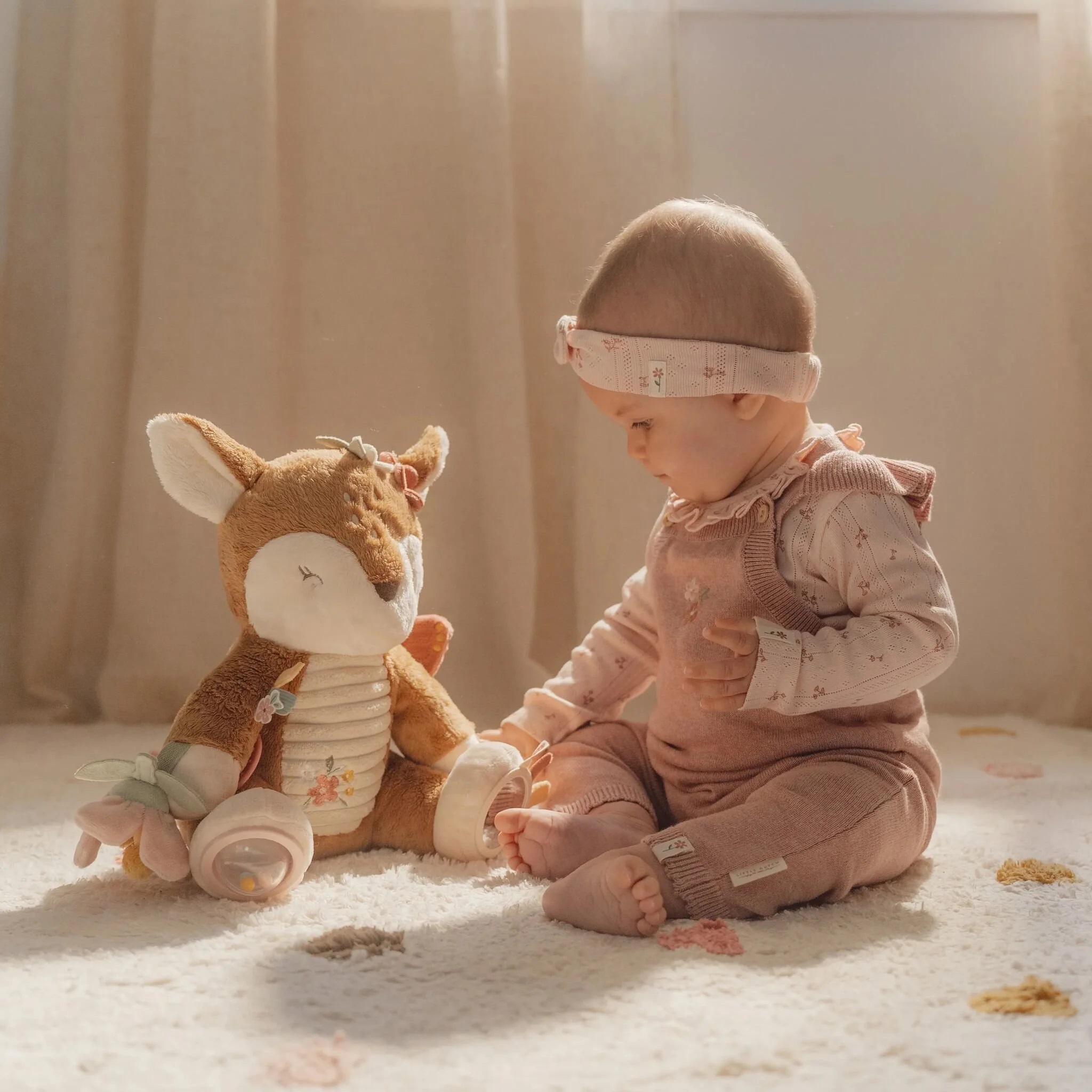 Little dutch - Activiteitenknuffel Hert - Roze - Fairy Garden