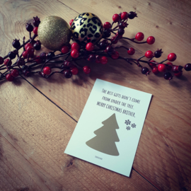 Kerst kraskaart - ''The best gifts don't come from under the tree'' - uncle