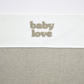 Wieglaken Meyco - Baby love - Sand melange