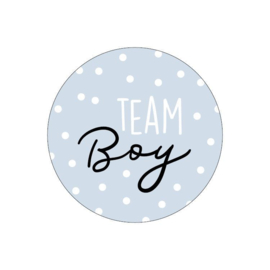 Sticker - Team boy blauw