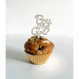 Cupcaketopper - Boy or girl