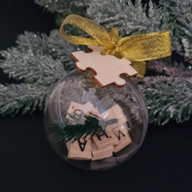Christmas puzzle ball - Grandparents