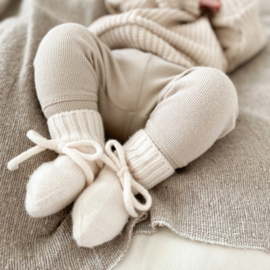 Merino wol booties - Off white