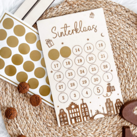 Aftelposter hout - Sinterklaas