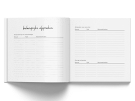 Mijn zwangerschapsdagboek - Linnen Beige