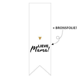 Sticker - vaantje - lieve mama