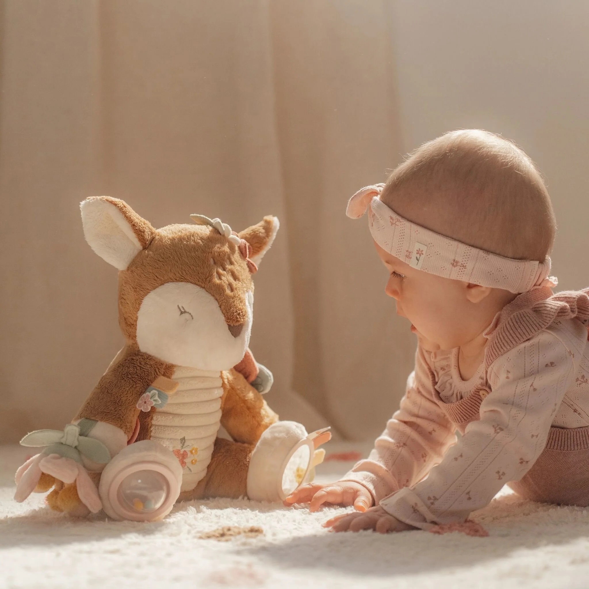 Little dutch - Activiteitenknuffel Hert - Roze - Fairy Garden