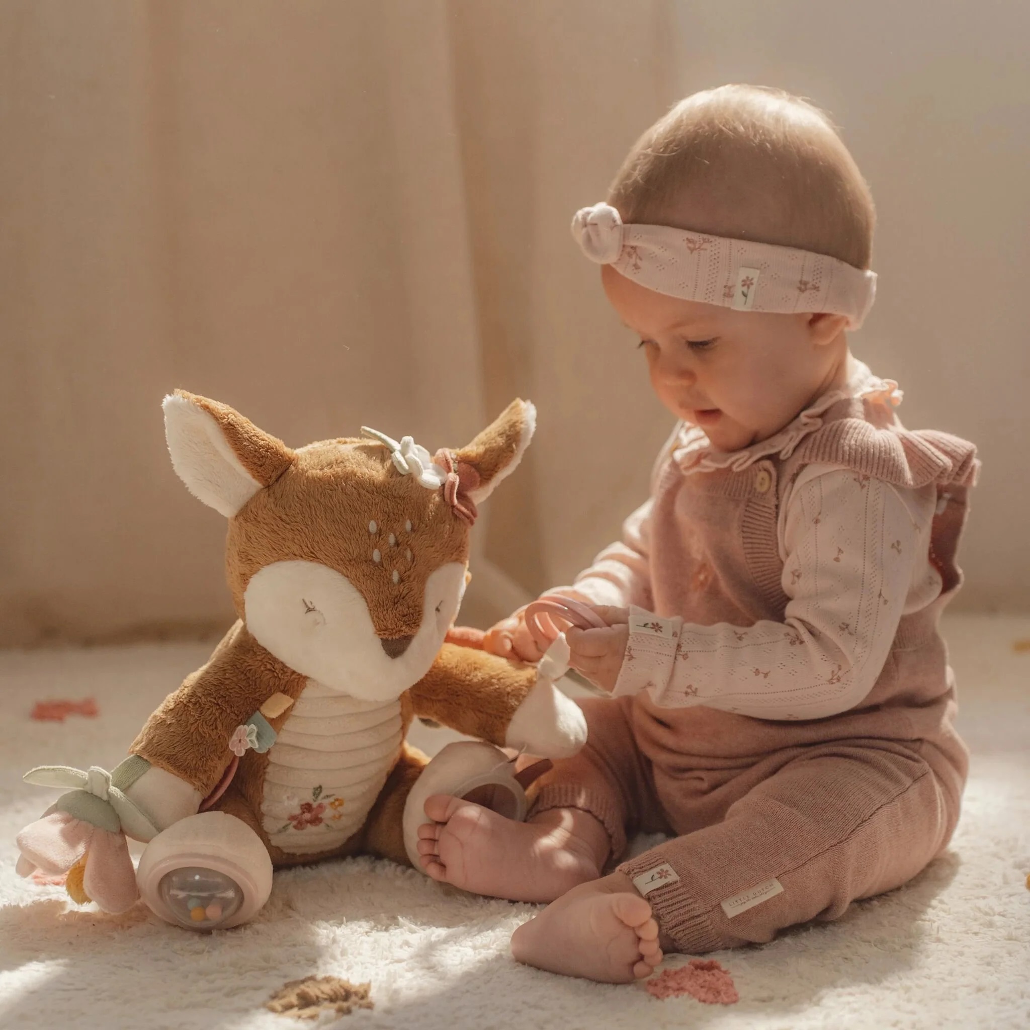 Little dutch - Activiteitenknuffel Hert - Roze - Fairy Garden