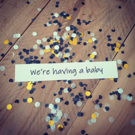 Ballonkaart - We're having a baby