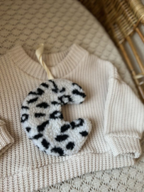 Speendoekje teddy maan - Panter beige & zwart