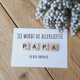 Kaart hout - Jij wordt de allerliefste - papa