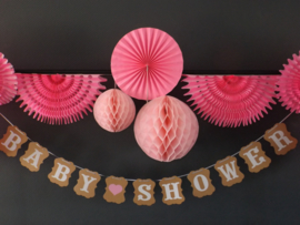 Babyshower kraft roze