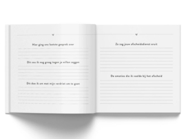 Herinneringsboek/Rouwboek - Ik mis je zo - Taupe