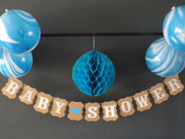 Babyshower kraft blauw