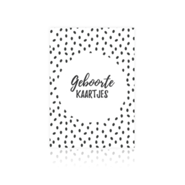 Bewaarbundel - Geboortekaartjes - stippen