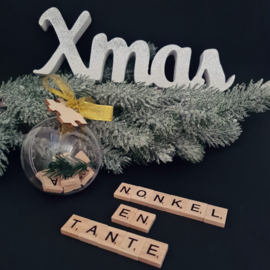 Christmas puzzle ball - Nonkel en tante