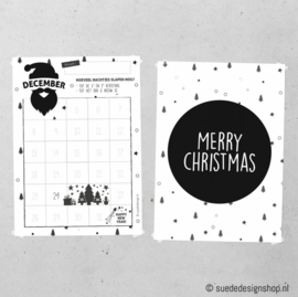 December aftelposter - Kerst en oud&nieuw