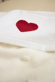 Ledikantlaken Meyco - Sweet heart red