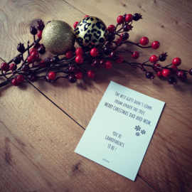 Kerst kraskaart - ''The best gifts don't come from under the tree'' - grandparents