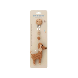 Kinderwagenhanger - Hondje bruin