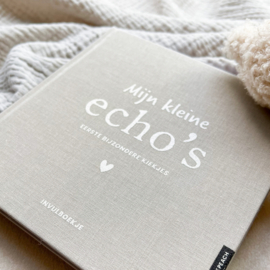 Mijn echo's invulboekje - linnen zand