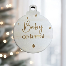 Houten kerstballen