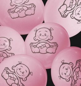 Ballonnen baby - roze