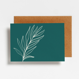 POSTCARD - LEAF GREEN