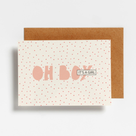 POSTCARD - OH BOY, IT'S A GIRL