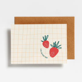 POSTCARD - I LOVE YOU BERRY MUCH - 5 stuks