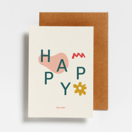 POSTCARD - HAPPY YOU DAY - 5 STUKS